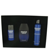 Drakkar Essence by Guy Laroche for Men. Gift Set (3.4 oz Eau De Toilette Spray + 6.7 oz Body Spray + 2.6 oz Deodorant Stick)