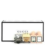 Gucci Bloom by Gucci for Women. Gift Set (Gucci Travel Set Includes Gucci Bloom Eau De Parfum, Gucci Bloom Acqua Di Fiori, Gucci Guilty, and Gucci Bamboo Eau De Parfum. All in 0.16 oz sizes.)