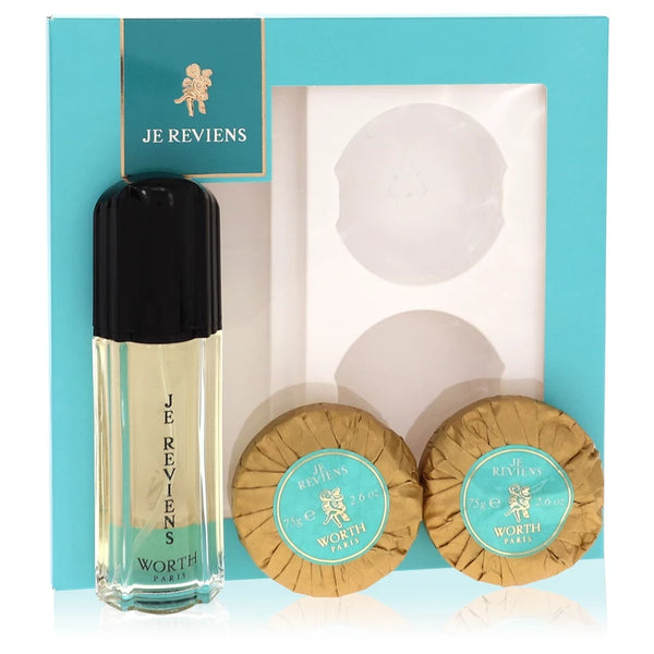 Je Reviens by Worth for Women. Gift Set (1.7 oz eau De Toilette Spray + 2 x 2.6 oz Soap)