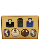 Omnia Amethyste by Bvlgari for Women. Gift Set (Seven piece Iconic Miniature Collection All .17 oz Travel Mini`s (Omnia Amethyste, Jasmin Noir EDP, Aqua Divina, Man In Black EDP, Aqua Amara, BLV Men, Omnia Crystalline))