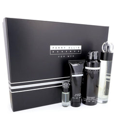 Perry Ellis Reserve by Perry Ellis for Men. Gift Set (3.4 oz Eau De Toilette Spray + 6.8 oz Body Spray + 3 oz Shower Gel + 0.25 oz Mini EDT Spray)