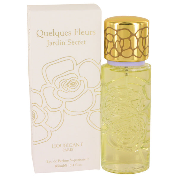 Quelques Fleurs Jardin Secret by Houbigant for Women. Eau De Parfum Spray 3.4 oz