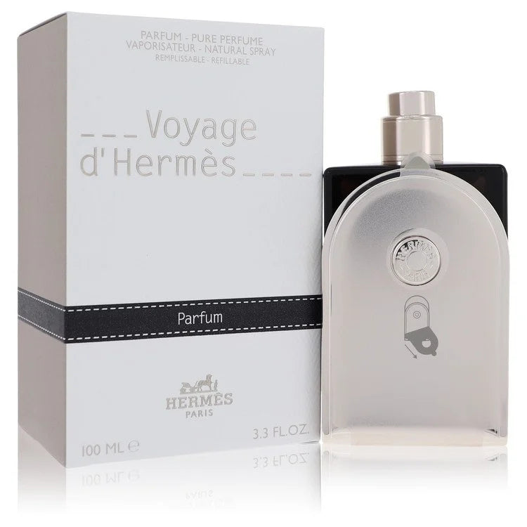 Voyage D'Hermes by Hermes for Unisex. Pure Perfume Refillable (Unisex) 3.3 oz | Perfumepur.com