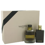 Valentino Uomo by Valentino for Men. Gift Set (3.4 oz Eau De Toilette Spray + 3.4 oz After Shave Balm)